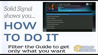 Solid Signal shows you How to filter your DIRECTV guide [upl. by Meletius]