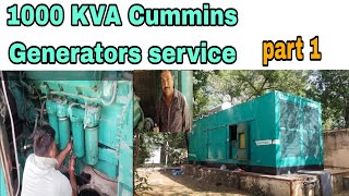 1000 KVA Cummins diesel generator service [upl. by Alyakcim]