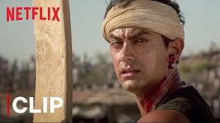 Aamir Khans Last Ball Six  Lagaan Ending Scene  Netflix India [upl. by Seko191]