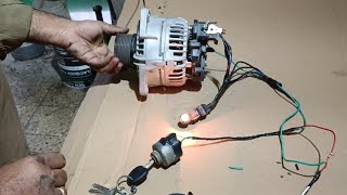 How To Connection 5 Wire Alternator  5 Pin Alternator wiring [upl. by Nalo]