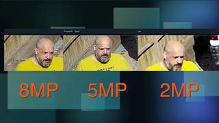 CCTV Camera 2 5 and 8 Megapixel 4K comparison [upl. by Kalila]