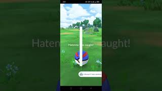 Pokemon Go Catching the new Pokemon Hatenna [upl. by Nnylyt]