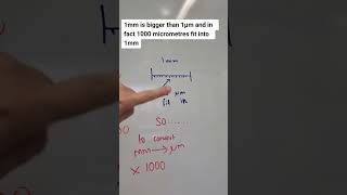 👋⁠⁠Need some help with magnification questions⁠⁠Heres some quick maths⁠ alevelbiology [upl. by Cadell]