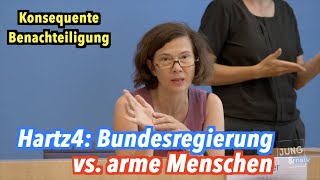 Hartz 4 Wie Bundesregierung arme Menschen konsequent benachteiligt [upl. by Skrap432]