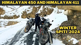 We took Himalayan 450 and Himalayan 411 to Winter Spiti 2024  SunnyhasPlans  Day 1 [upl. by Nodnarg]