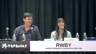 RWBY Aaron Dismuke amp Samantha Ireland SacAnime Summer 2019 [upl. by Anaillil33]