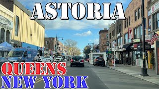 Astoria  Queens  New York City  4K Neighborhood Drive [upl. by Donohue]