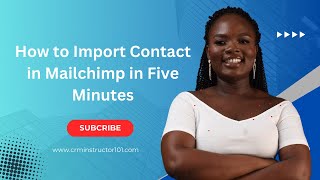 How to import contact in mailchimp in just five minute [upl. by Garlan932]