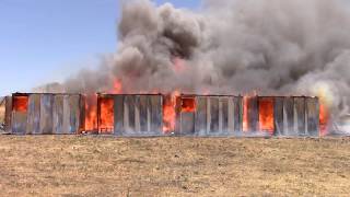 Worlds largest informal settlement fire experiment  20 homes ignited in 5 minutes [upl. by Langbehn]