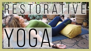 60 min Restorative Yoga Core Belief Not Enough Cultural Conditioning Series Yoga w Melissa 171 [upl. by Anahahs]