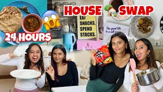 We swapped our HOUSE for 24 HOURS😱 with mridulsharmaa [upl. by Falcone]