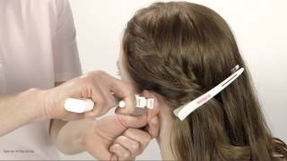 Blomdahl upper ear cartilage piercing Instruction film in English [upl. by Marcela]