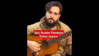 Unbelievable rumba flamenco guitar solo  Mesmerizing pick style guitar improv [upl. by Atineg420]