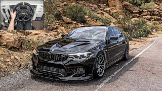 BMW M5 F90  Forza Horizon 5  Steering Wheel Gameplay [upl. by Max]