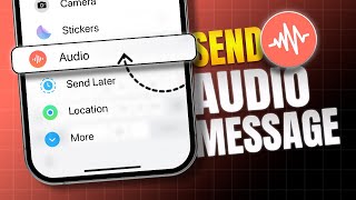 How to Send Audio Messages on iPhone  Send Voice in iMessage [upl. by Inek156]