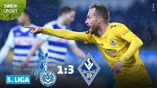 3 Liga Wieder Spektakel Waldhof Mannheim siegt in Duisburg  SWR Sport [upl. by Lamdin]