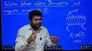 Relation between relative permeability and magnetic susceptibility  class 12 physics [upl. by Aisyla]