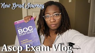 VLOG  days in my life as a new grad medical laboratory scientist ASCP Exam Day [upl. by Halpern490]