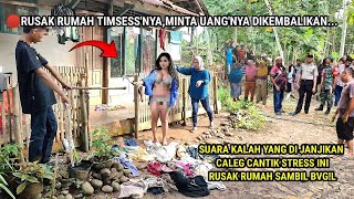 🔴 VIRAL  CALEG CANTIK STREES PASCA PEMILURUSAK RUMAH TIMSESNYA [upl. by Nyladam275]