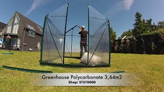 Polycarbonate Greenhouse Assembly  ST578000 [upl. by Akieluz405]