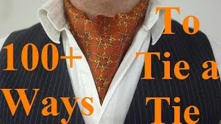 How to Tie an Ascot or Cravat without it coming undone The Day Knot [upl. by Ahsemot]