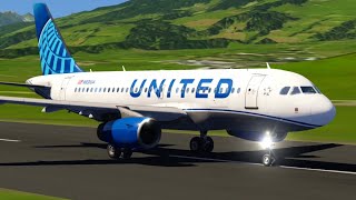 UNITED A319 ALPNACH TO B [upl. by Lancaster]