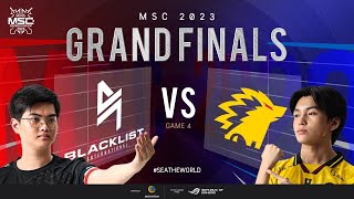 EN MSC Grand Finals  BLACKLIST INTERNATIONAL VS ONIC  Game 4 [upl. by Rakia38]