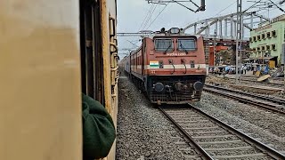 Private Train Chasing Government Train Closely  WAP4 With 82902 Adi  Mmct IRCTC TEJAS EXPRESS  IR [upl. by Naej799]