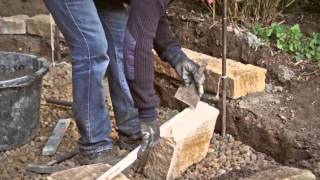 DIY Handbuch GaLaBau 03 Mauern mit Natursteinen [upl. by Enirhtak]