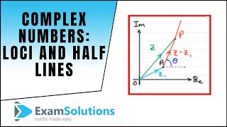 Complex Numbers  Loci  Halflines  ExamSolutions Maths Video Tutorials [upl. by Cadal213]