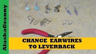 Leverback Earrings How to Change Earwires [upl. by Ibbie]