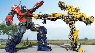 Transformers Dark of the Moon  Optimus Prime vs Bumblebee Best Scene  Paramount Pictures HD [upl. by Cavit]