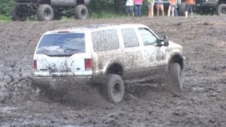 Ford Excursion Mud Bogging [upl. by Eittocs945]