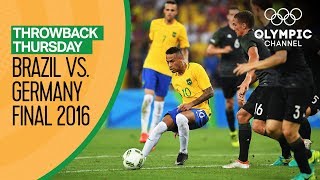 Brazil vs Germany  FULL Match  Mens Football Final Rio 2016  Throwback Thursday [upl. by Ledairam]