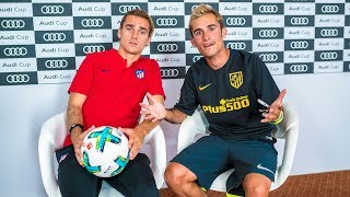 ANTOINE GRIEZMANN amp DELANTERO09  Cara a Cara Exclusivo de Fútbol [upl. by Anwahsit663]