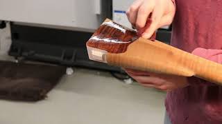 Staining Curly Maple Gun Stock With Iron Nitrate [upl. by Marsha]