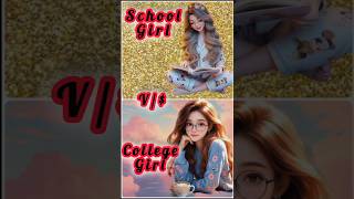 School girl 🥰 Vs college girl 😍 lqueen Aesha 👑 clothes 👗 makeup 💄 cakes 🎂 nails 🤫l viral ree [upl. by Erihppas]