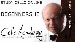 Learn Cello Online  Beginners II  The left hand up to the socalled fourth position [upl. by Lynden]