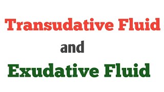 Difference bw Transudate and ExudatePathologyInflammation [upl. by Nicolea]