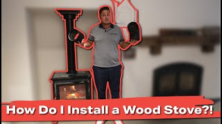 Can a wood stove be installed anywhere  My Tips For A Wood Burning Install [upl. by Thurstan961]