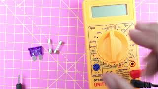 How to Check Fuse with Multimeter  Simple Method to Check Fuse is working or Not [upl. by Attenahs]