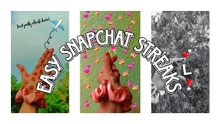 Easy snapchat streaks👻🌈 Aesthetic snap hand streaks🦋 Snapchat story ideas 🍁 snapstreak easy [upl. by Mij]