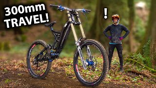 BEHOLD The BOOSTMONSTER  World’s Greatest DH Bike With 300mm of travel [upl. by Llahsram]