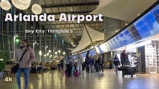 Arlanda Airport Sweden  Sky city to Terminal 5 Walk [upl. by Gherardi]