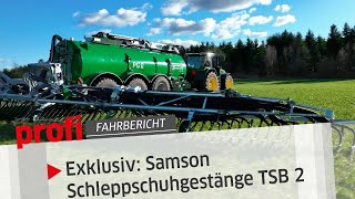 Exklusiv Samson Schleppschuhgestänge TSB2  profi Fahrbericht [upl. by Ybsorc]