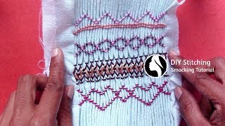 DIY Stitching Tutorial for Beginners  02  Smocking Patterns [upl. by Spatola]