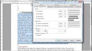 Open office ou Libre office  Texte long 4  Mise en forme de paragraphe [upl. by Alage]