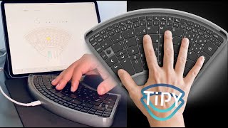 TiPY Keyboard Trainer Words One Hand Typing [upl. by Epoillac]