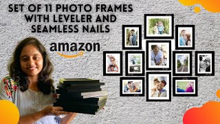 Best Photo Frame Set From Amazon  Frames For Gallery Wall  Unboxing and Review  Installation [upl. by Di]