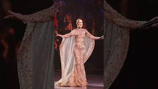 Celine Dion returned to the scene with full strength in the Elie Saab fashion showshortscelinedion [upl. by Trovillion]